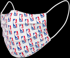 NBA Logo All Over Print Reusable Face Mask [SHIPS IMMEDIATELY]
